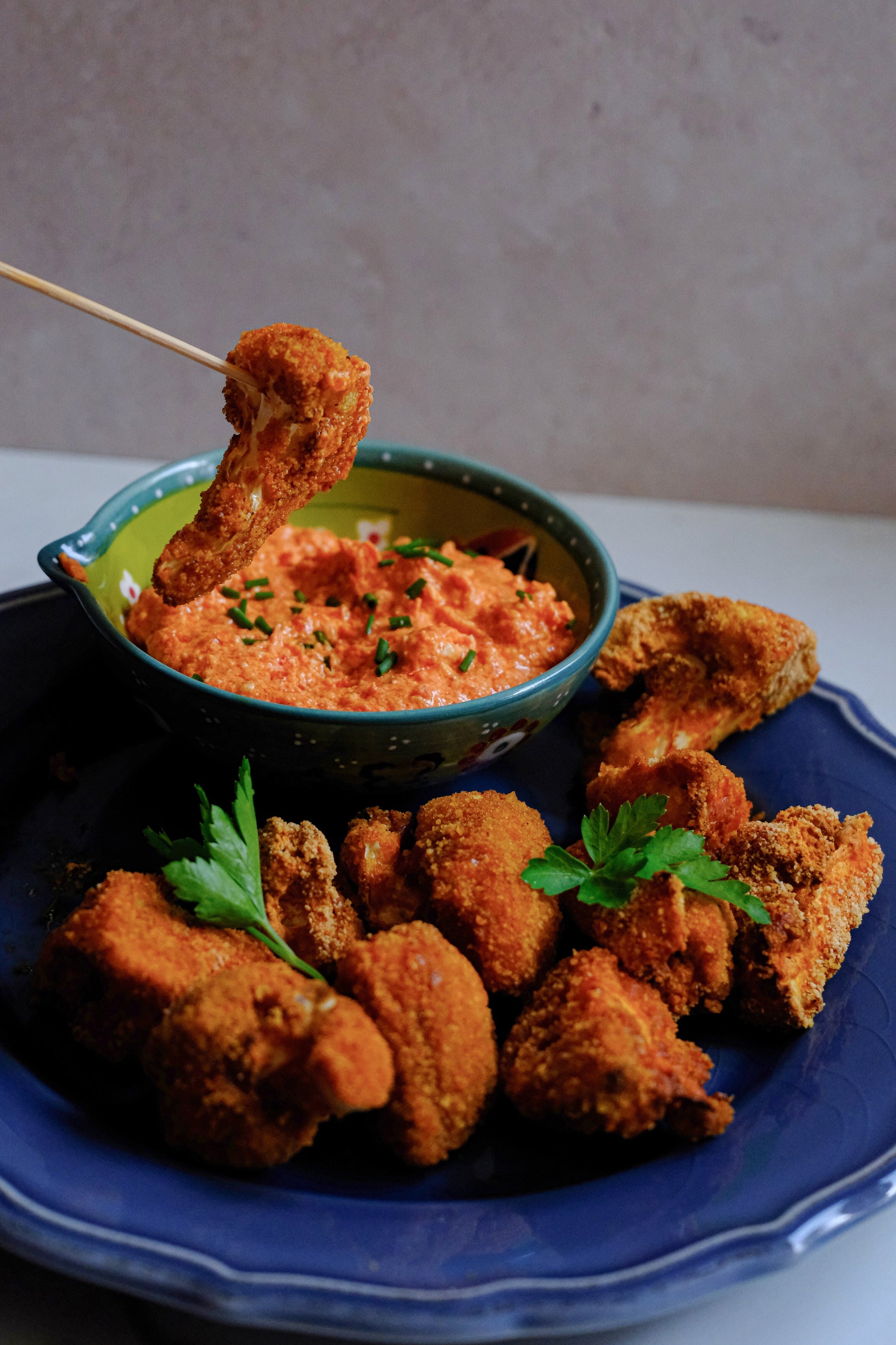 Buffalo Cauliflower Popcorn VE