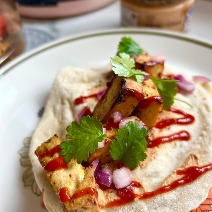 Air Fryer Crispy Caribbean Tofu