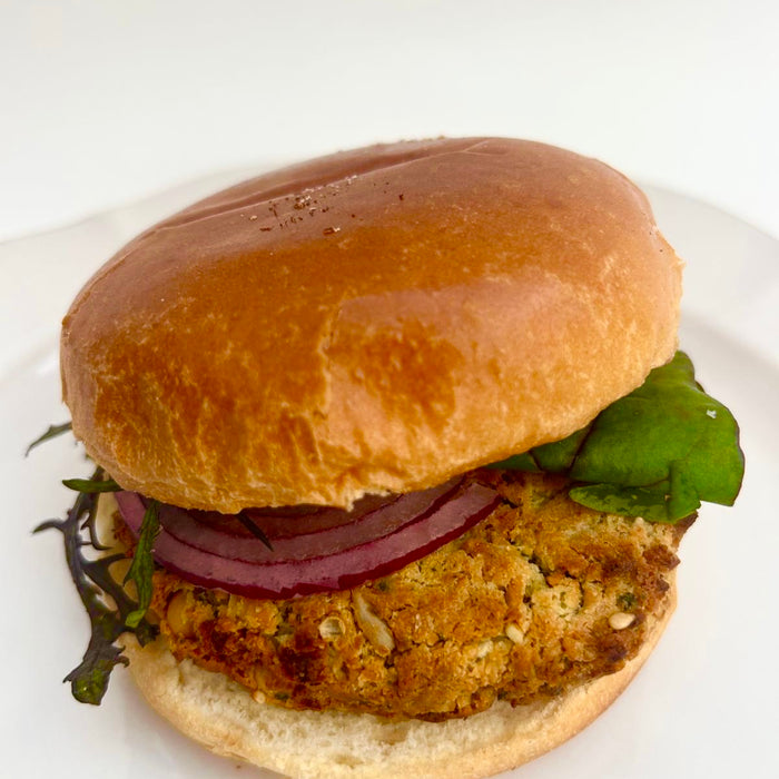 Air Fryer Falafel Burger