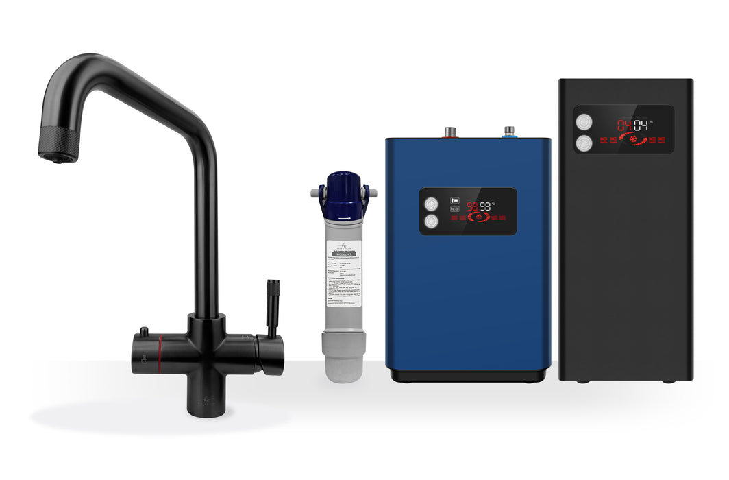 Kelen & Willian 4-in-1 Instant Hot Tap | 98 Degrees | Square Neck | 5 Colours | Child Safety Lock