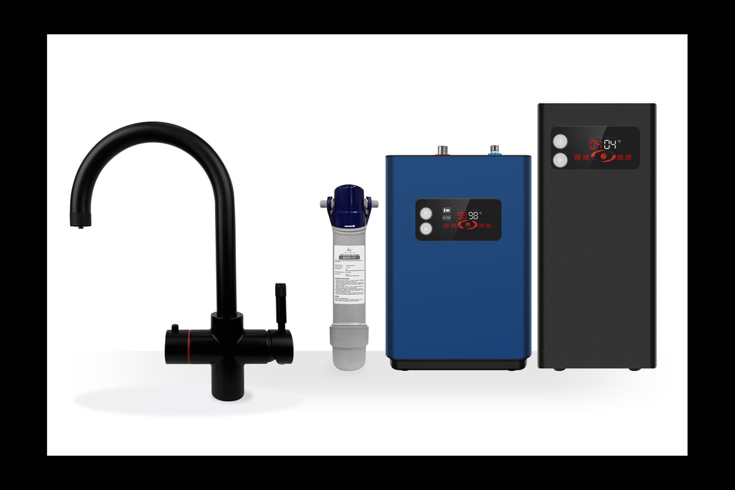 Kelen & Willian 4-in-1 Instant Hot Tap | 98 Degrees | Swan Neck | 5 Colours | Child Safety Lock