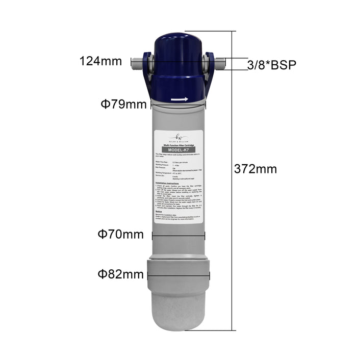 Genuine K&W K7 Dual Action Calcium and Carbon Water Filter | Replacement