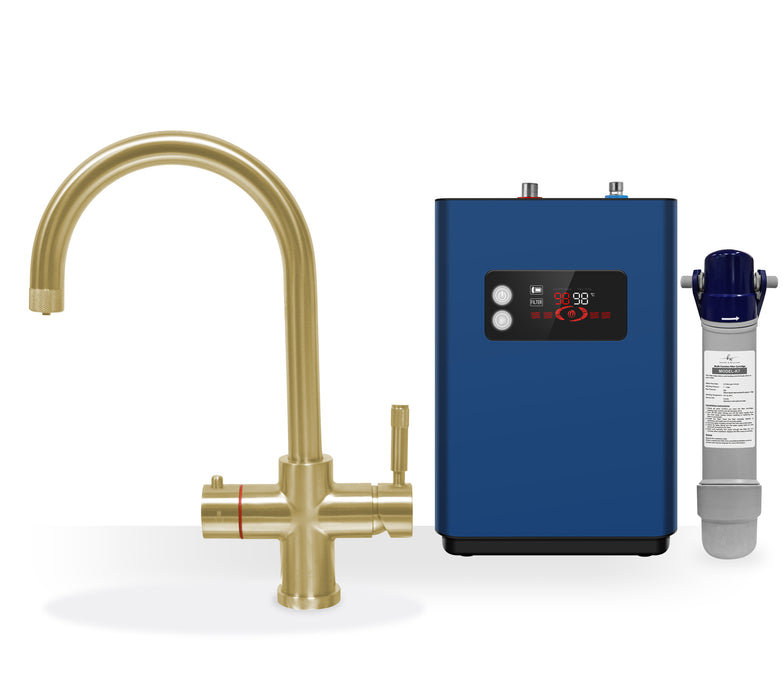 Kelen & Willian 4-in-1 Instant Boiling Tap | Swan Neck | 5 Colours | Child Safety Lock