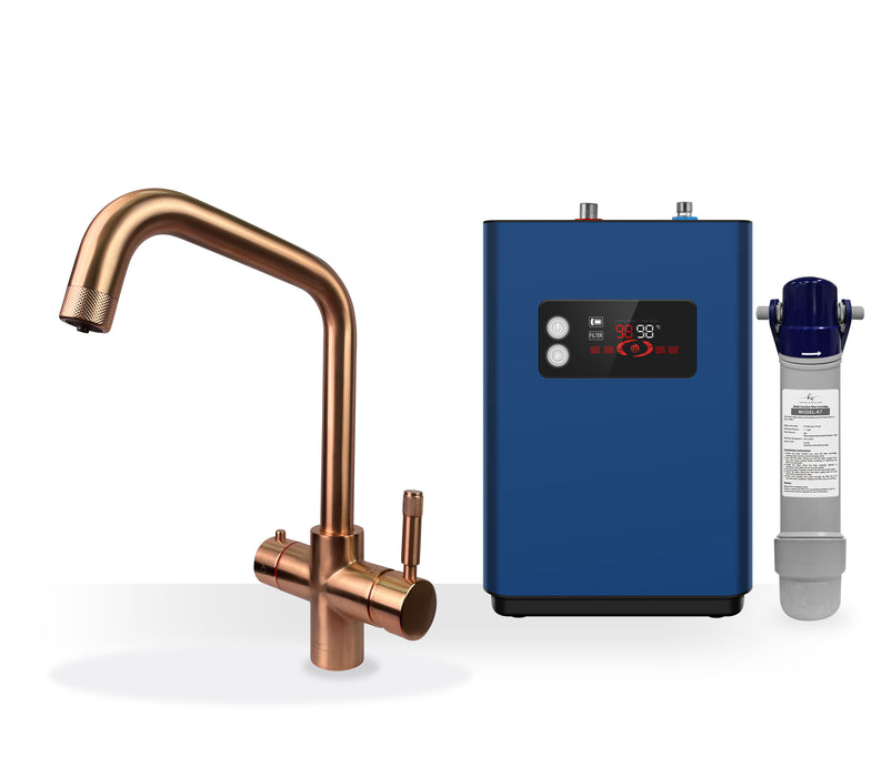 Kelen & Willian 4-in-1 Instant Boiling Tap | Square Neck | 5 Colours | Child Safety Lock