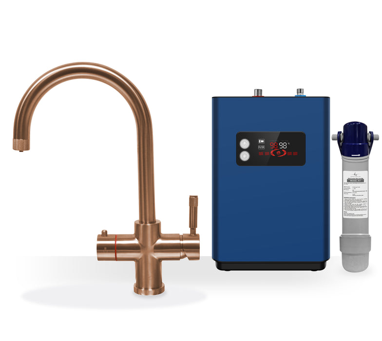 Kelen & Willian 4-in-1 Instant Boiling Tap | Swan Neck | 5 Colours | Child Safety Lock